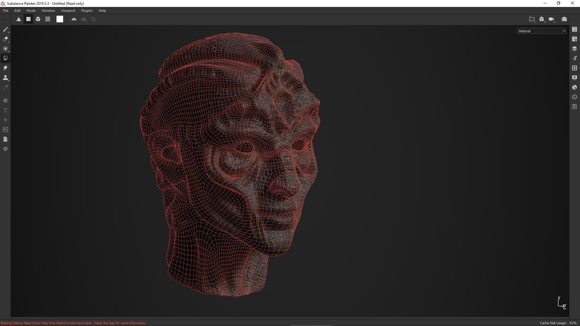 character head desing concept low poy PBR material Low-poly 3D model_32
