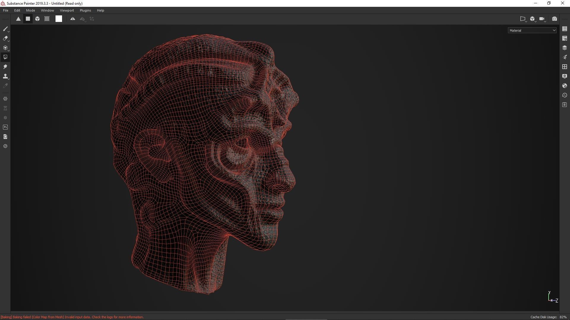 character head desing concept low poy PBR material Low-poly 3D model_33