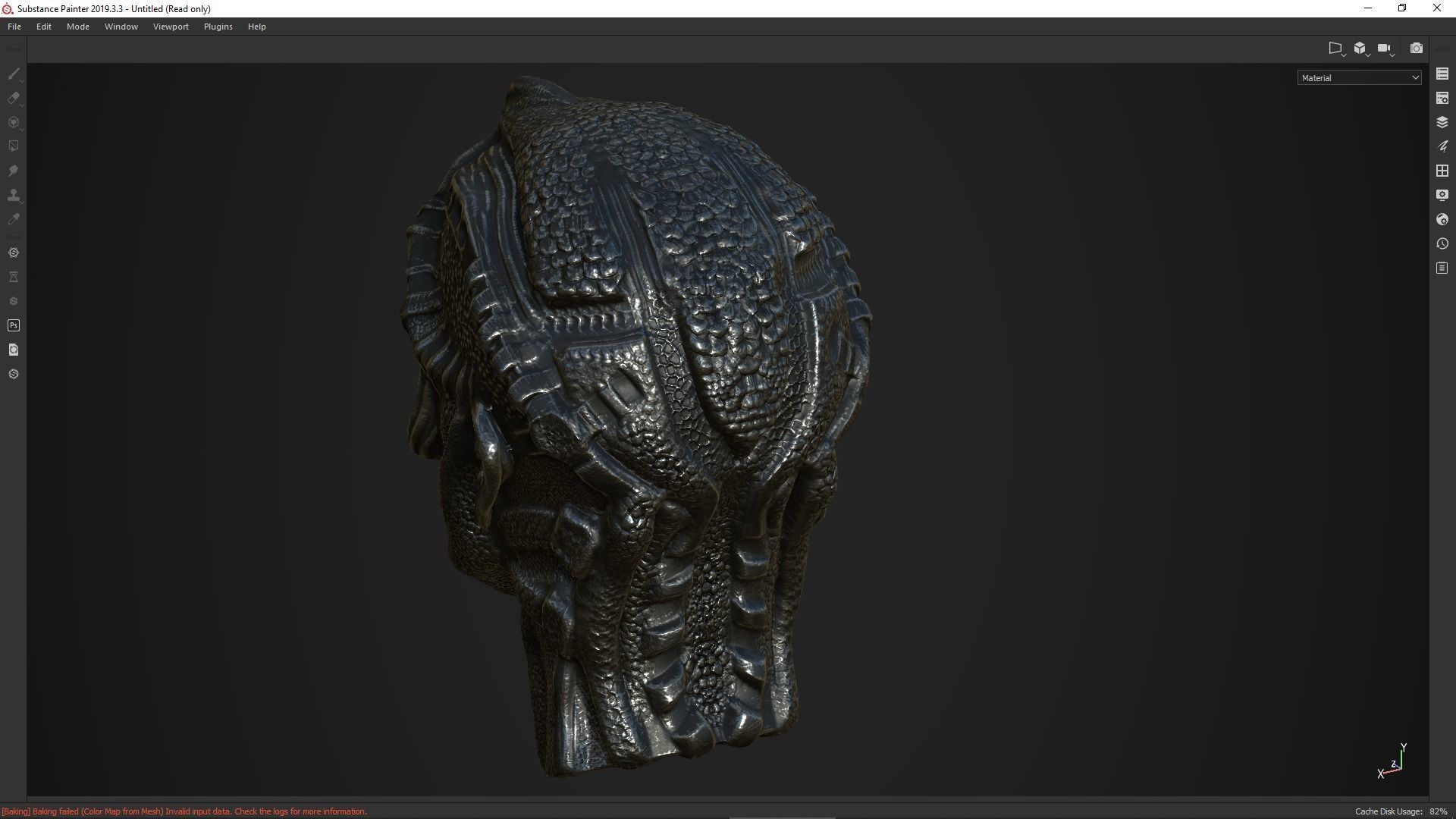 character head desing concept low poy PBR material Low-poly 3D model_26