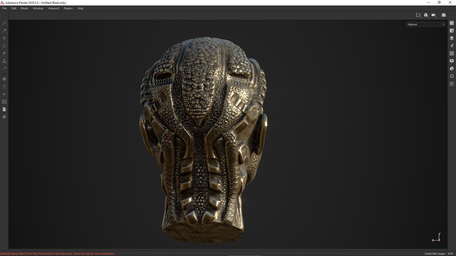character head desing concept low poy PBR material Low-poly 3D model_14
