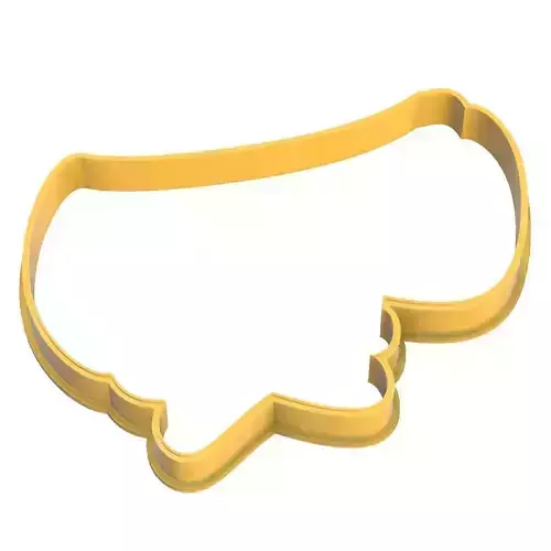 0104 Scroll with ribbon cookie cutter 