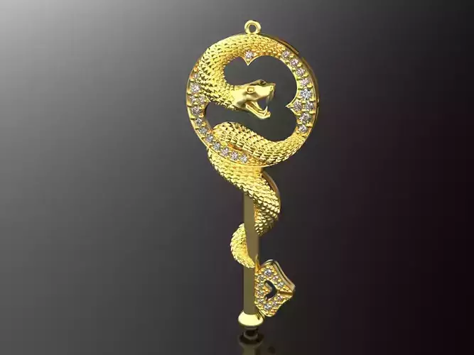 Snake Key Pendant