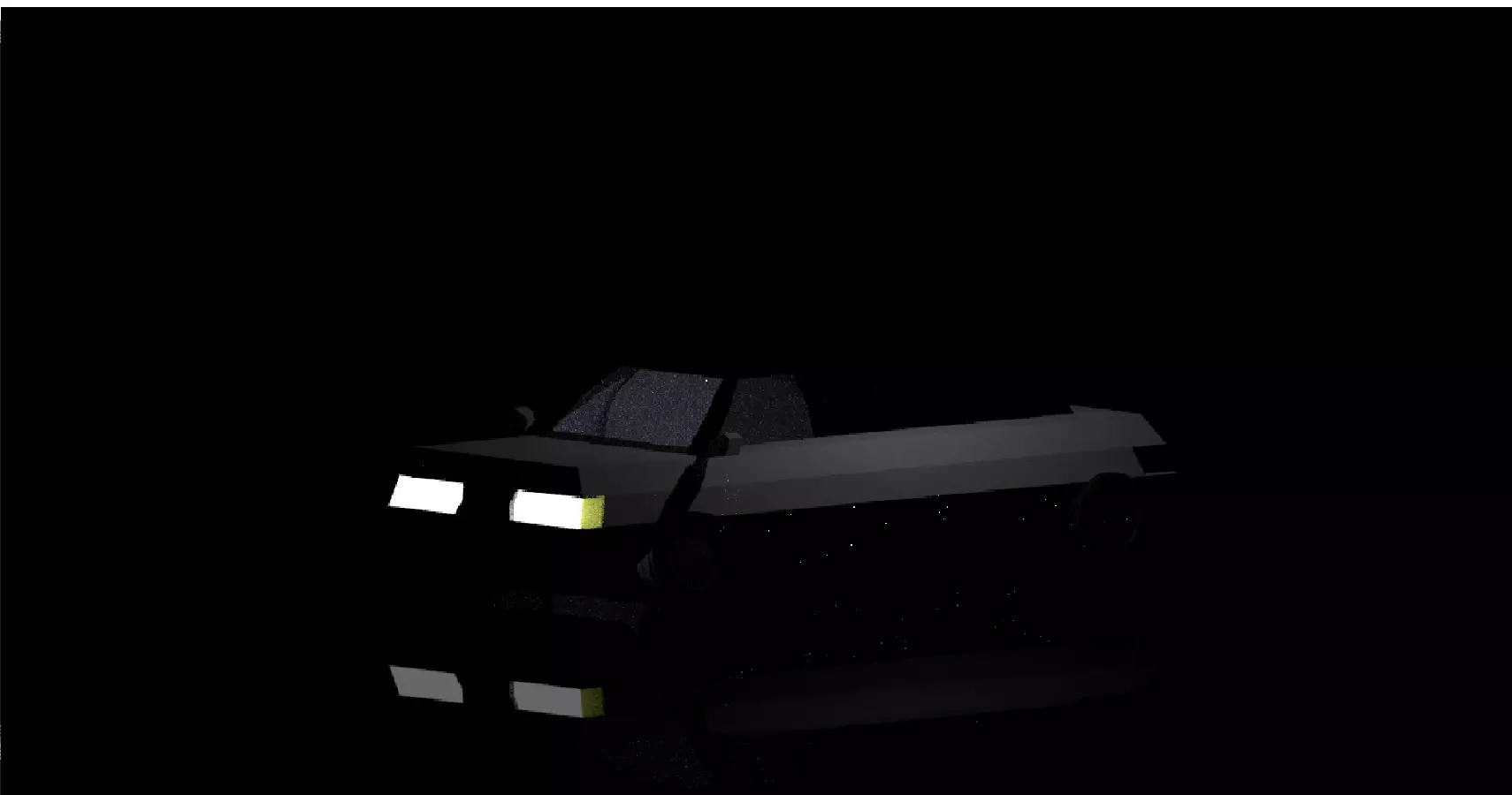 Low-Poly Limo car Free low-poly 3D model