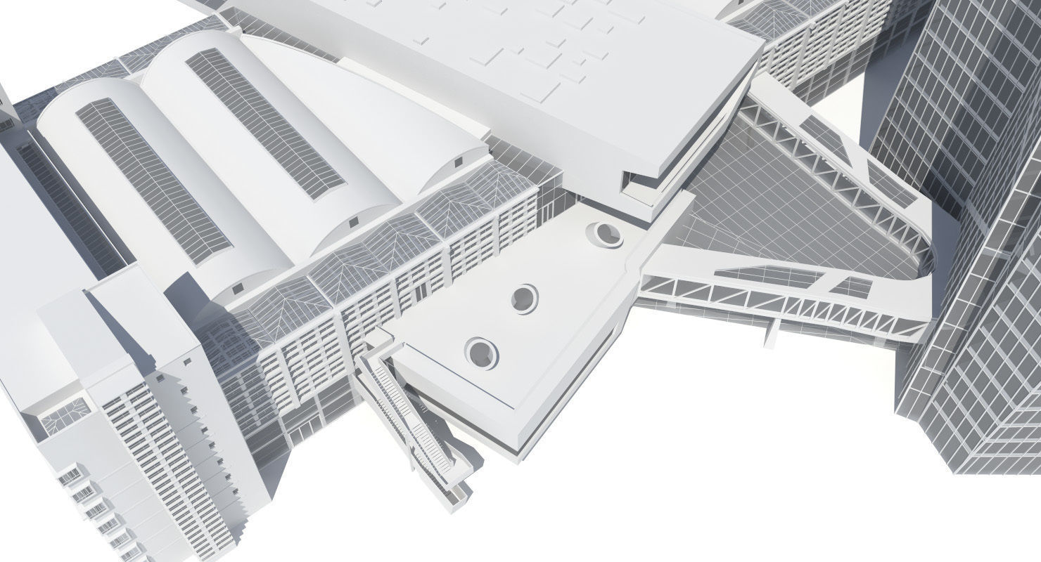 European Central Bank Building 3D model_16