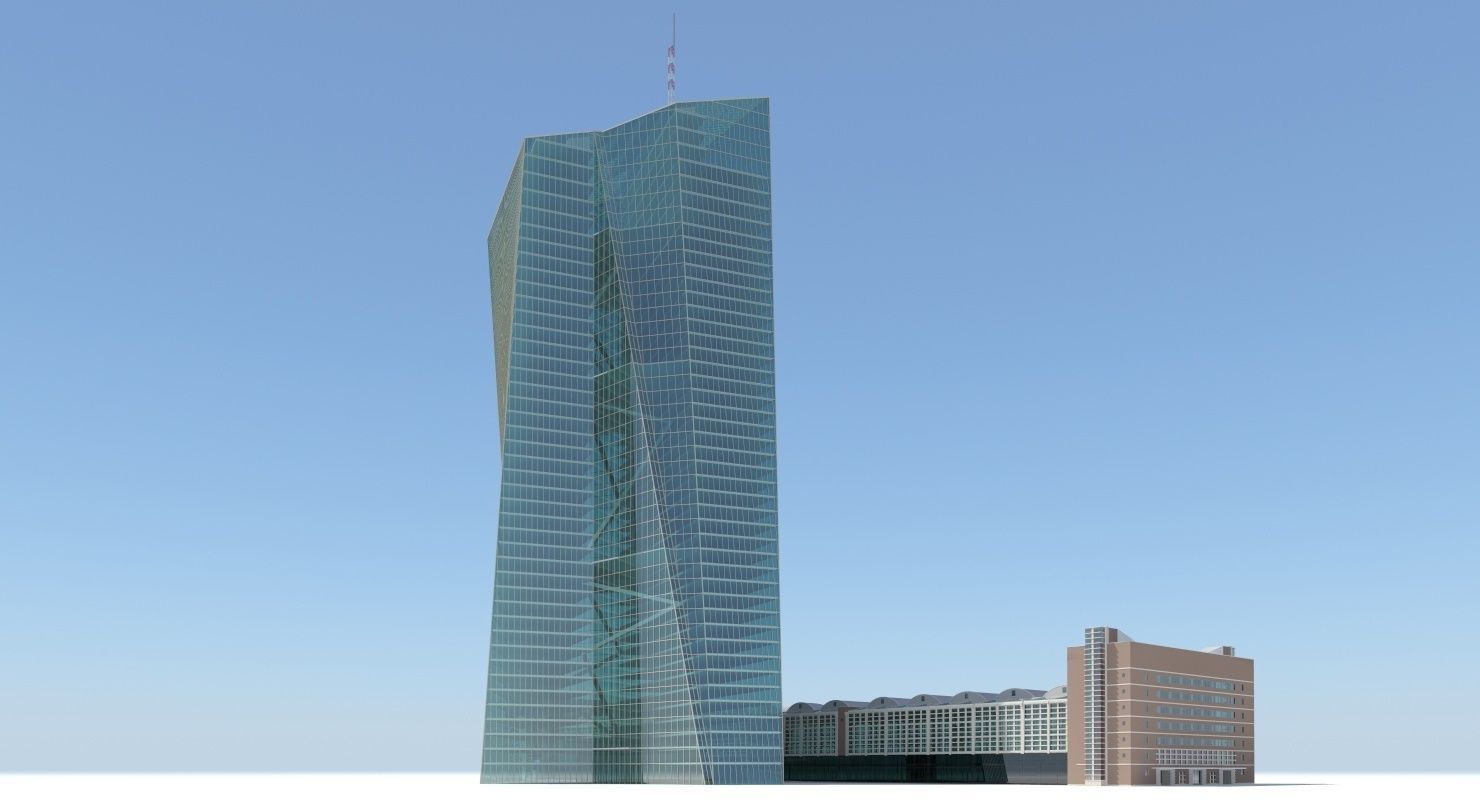 European Central Bank Building 3D model_3