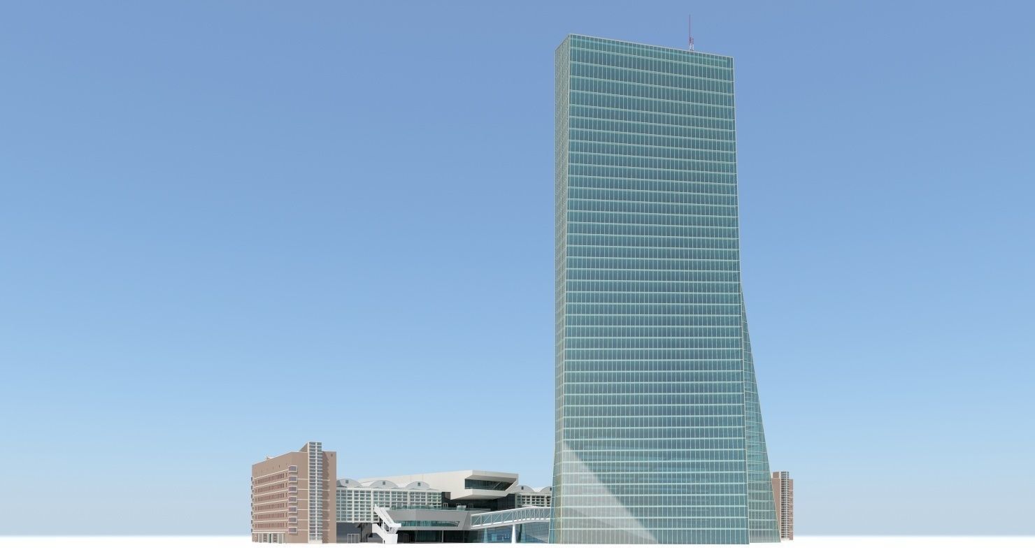 European Central Bank Building 3D model_2