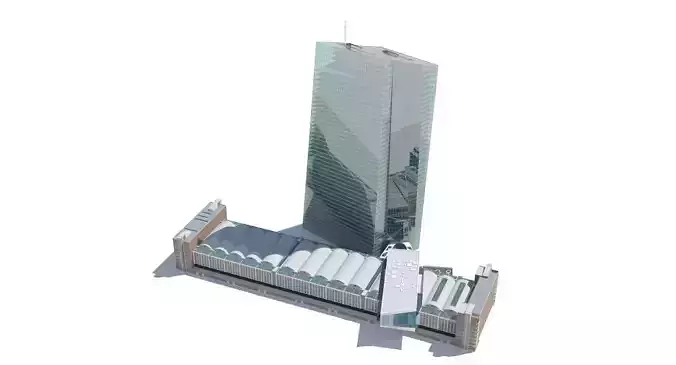 European Central Bank Building 3D model