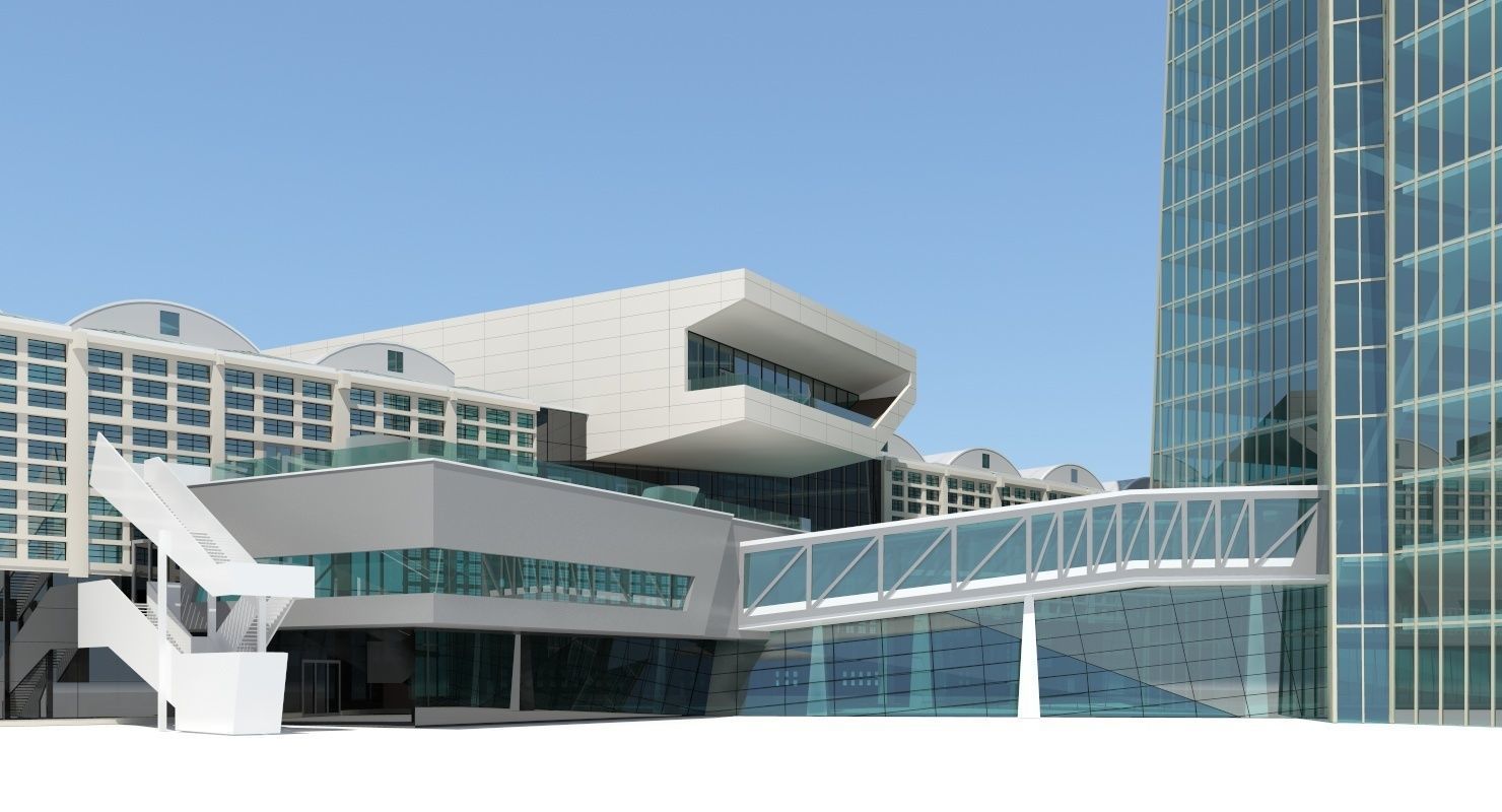 European Central Bank Building 3D model_9