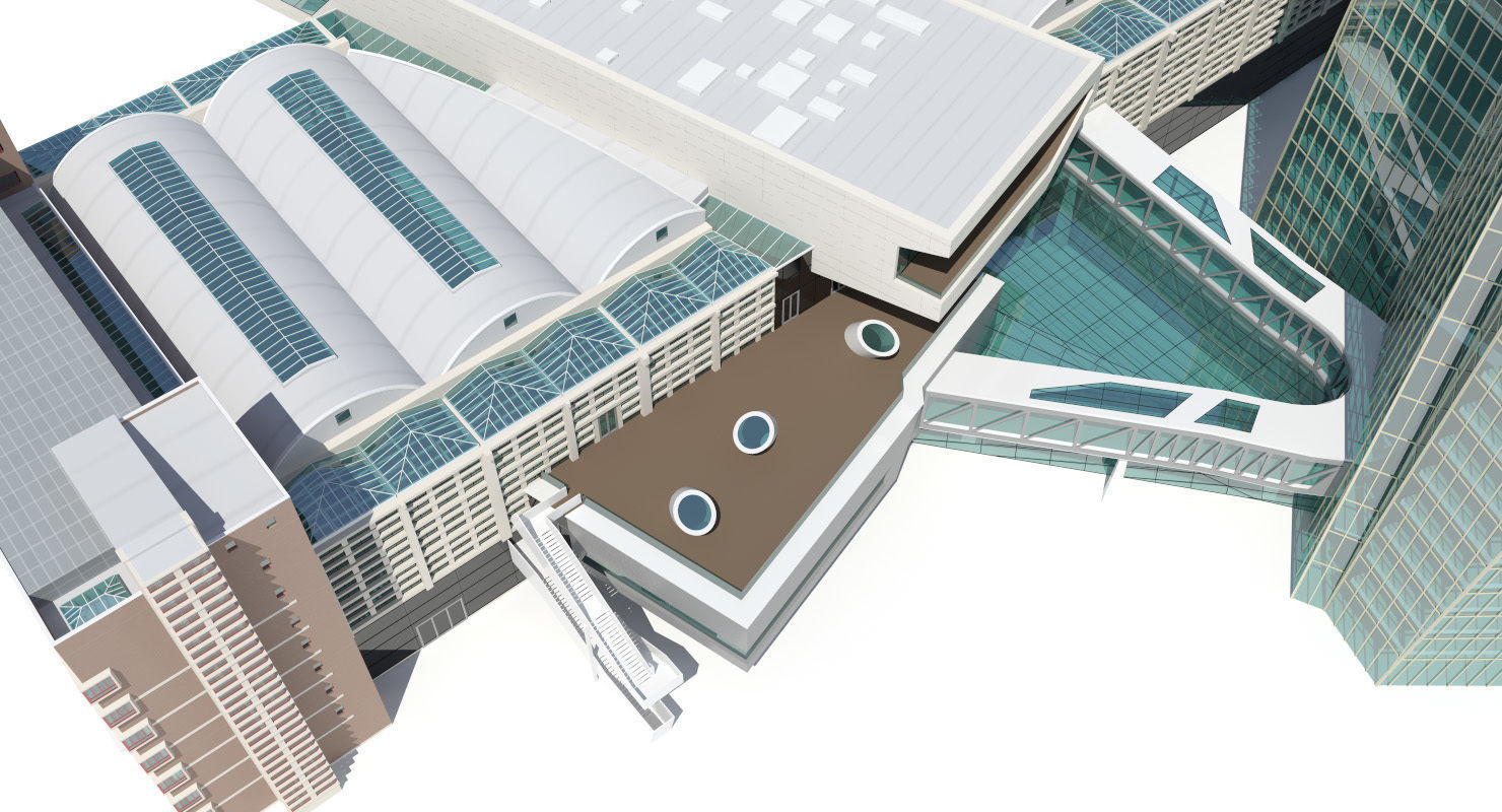 European Central Bank Building 3D model_10