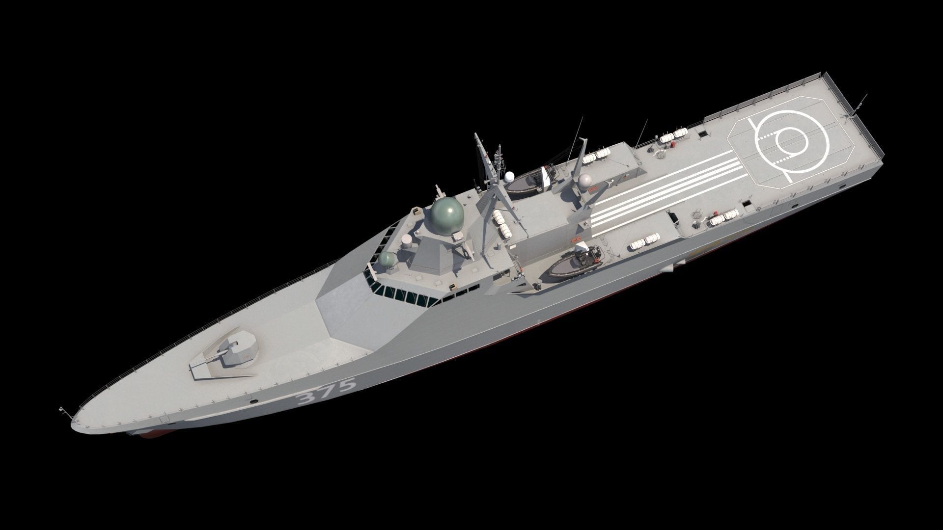 Project 22160 patrol ship 3D model_8