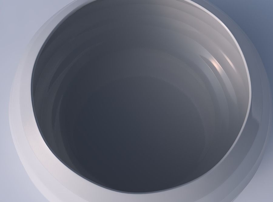 Bowl spheric squeezed wide with curved horizontal sections 3D print model_2