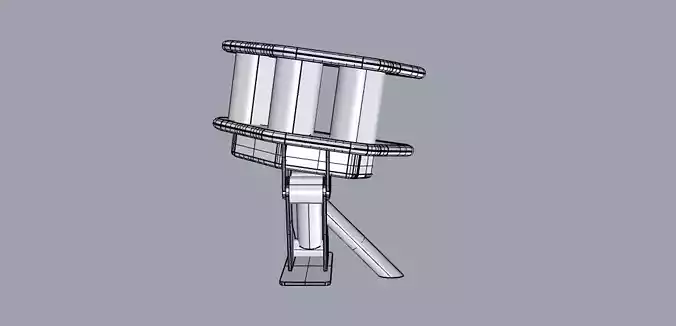 Triple roles Net Winch 3D print model