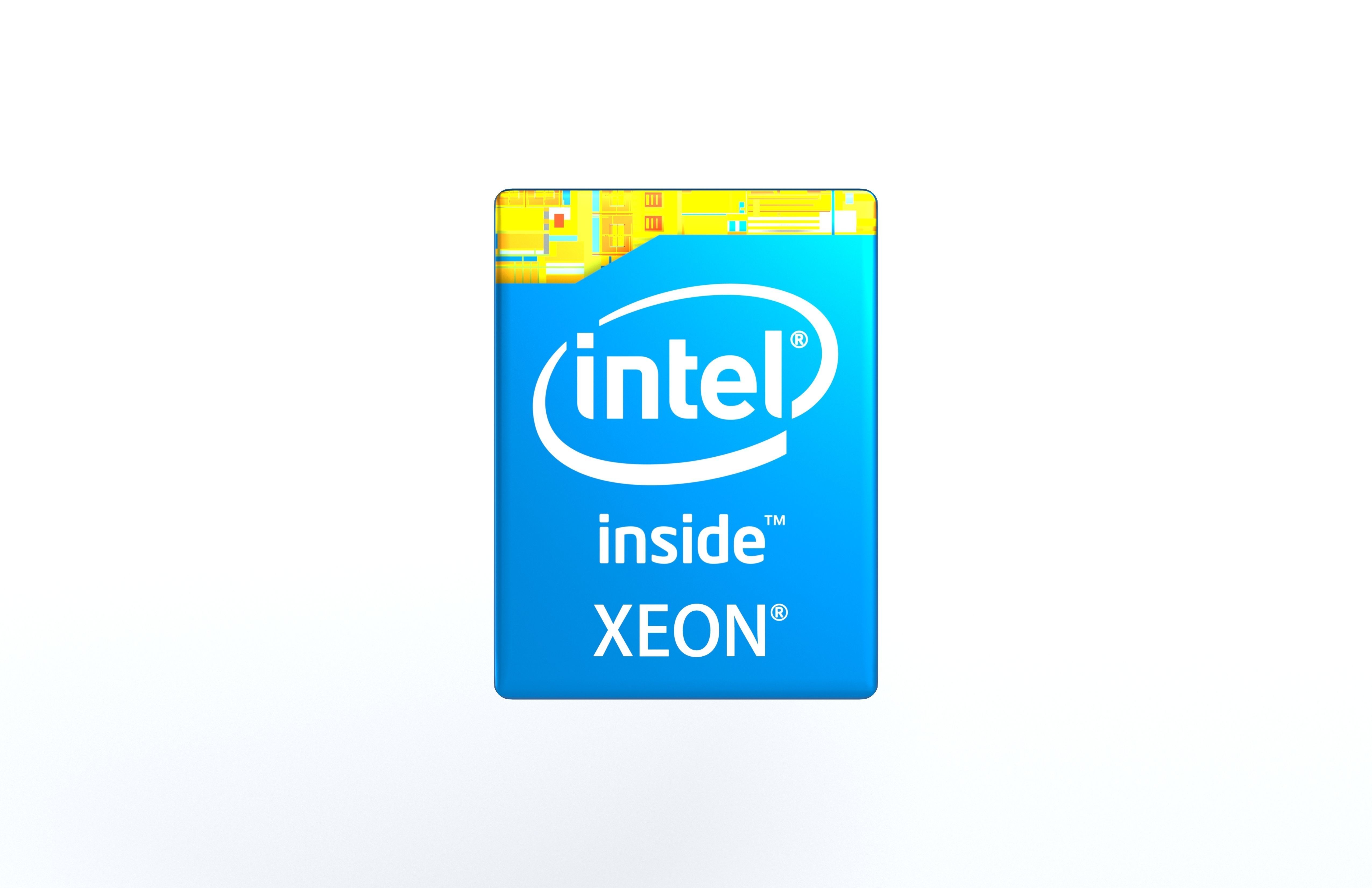 Intel CPU Tag XEON v1 001 Low-poly 3D model_1