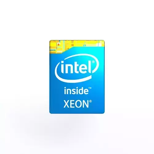Intel CPU Tag XEON v1 001 Low-poly 3D model
