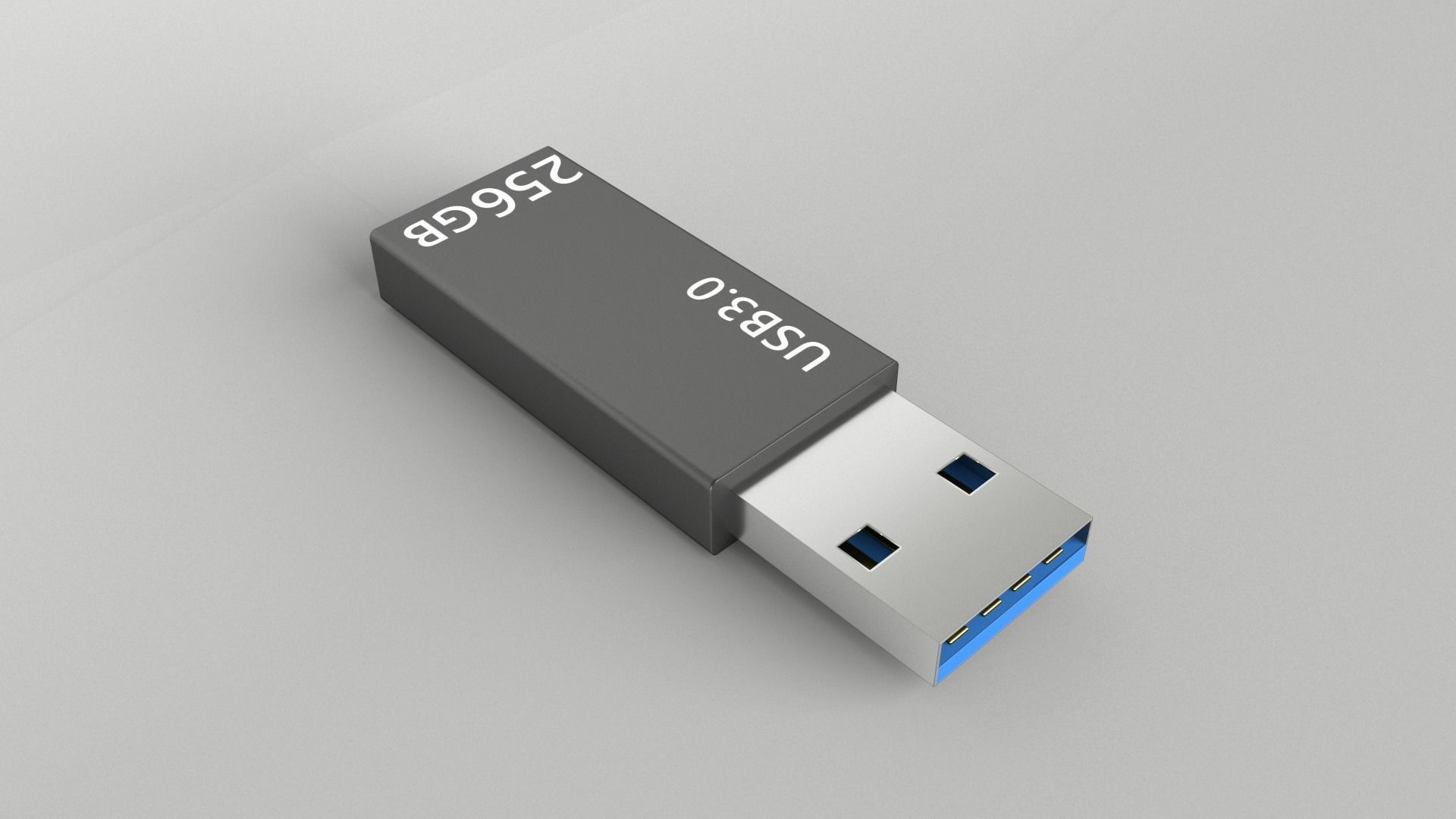 USB v1 014 Low-poly 3D model_3