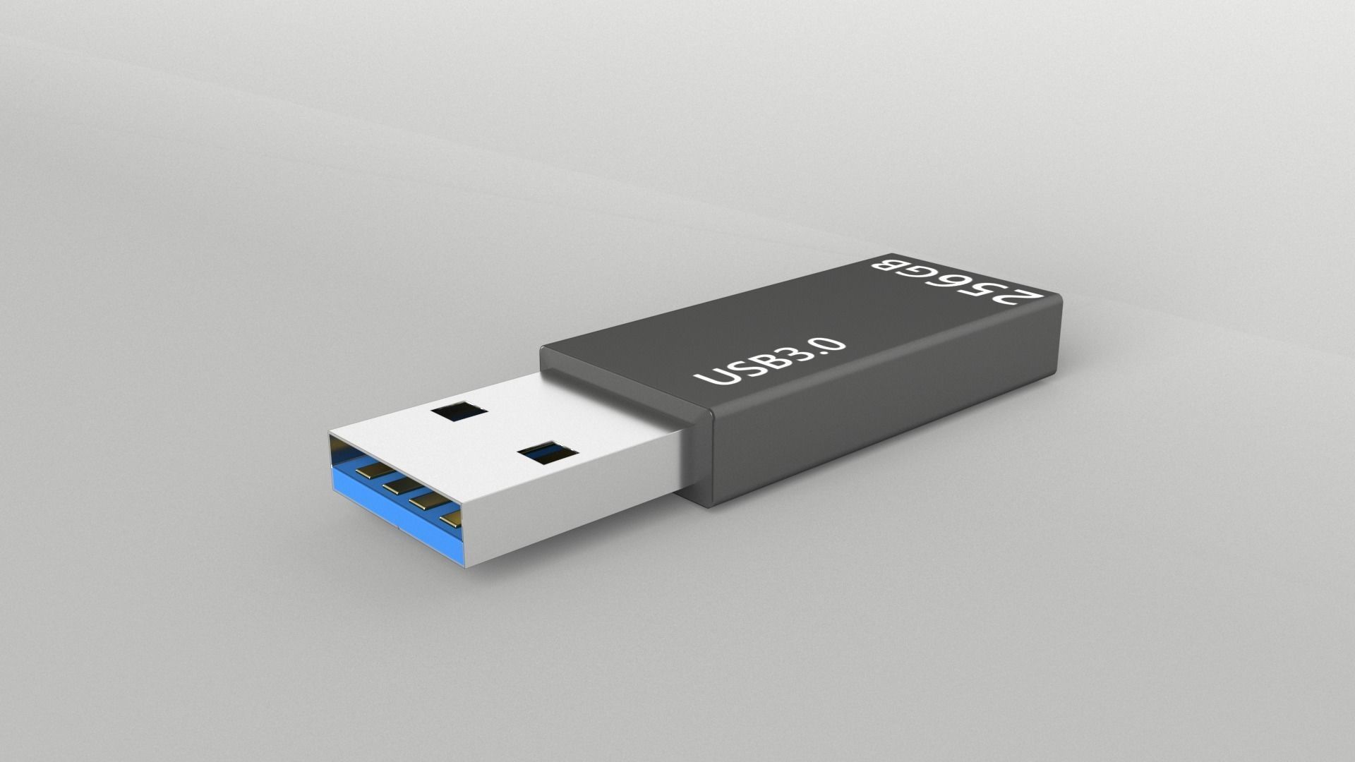 USB v1 014 Low-poly 3D model_2
