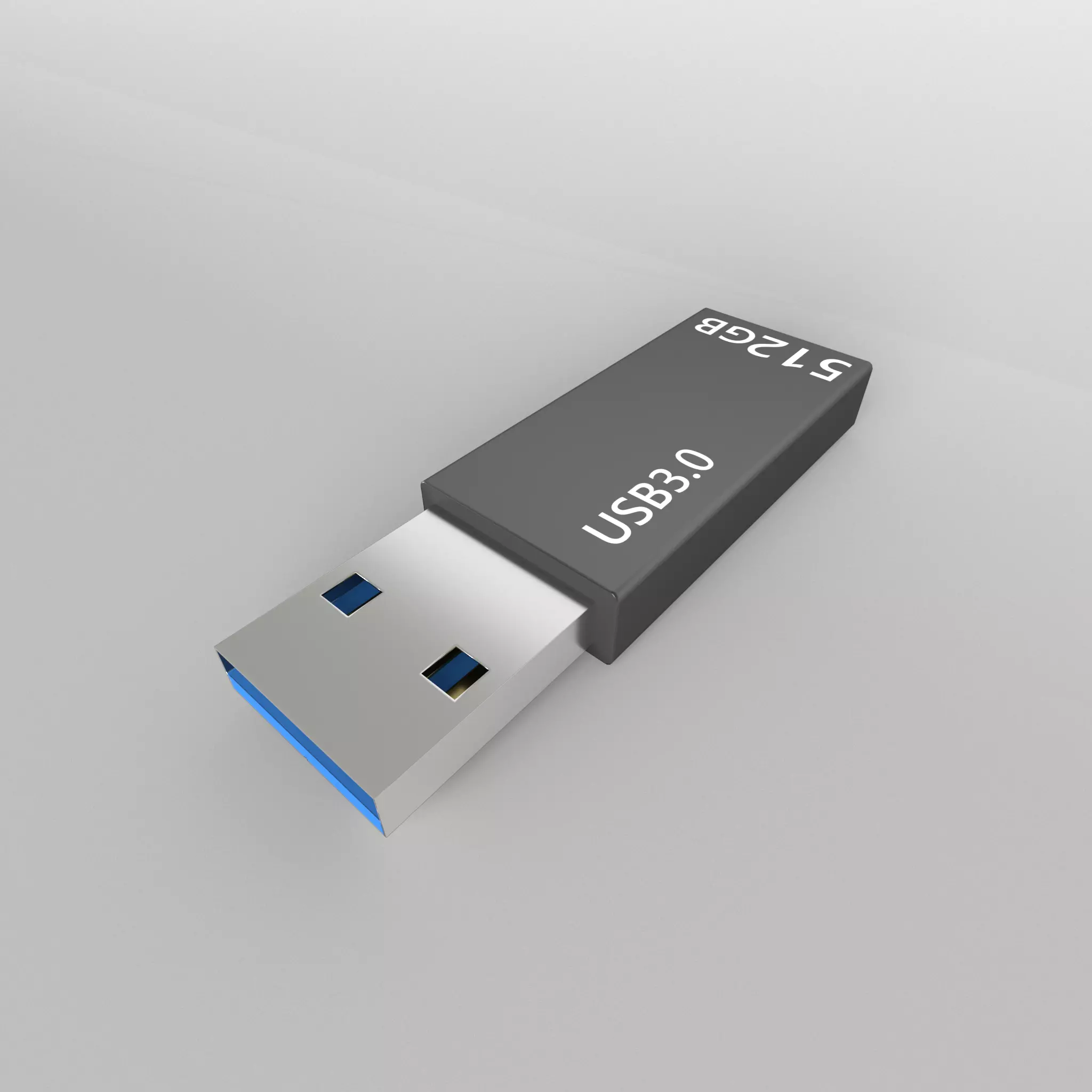 USB v1 015 Low-poly 3D model_0