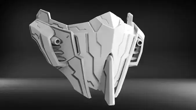 Mecha mask V3 STL for 3D print model