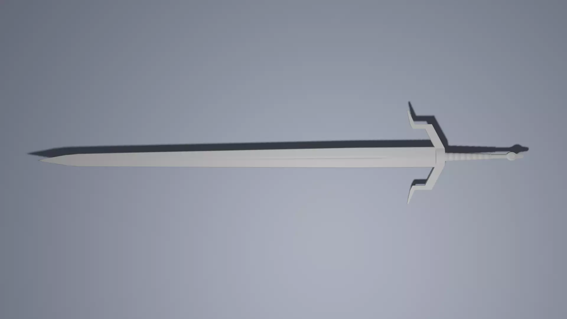 Blade sword Free low-poly 3D model_0