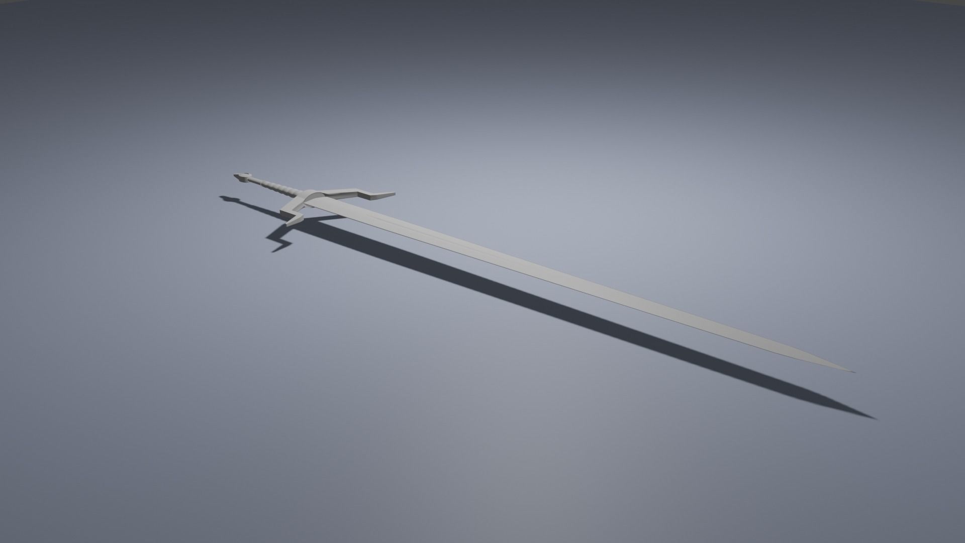 Blade sword Free low-poly 3D model_4