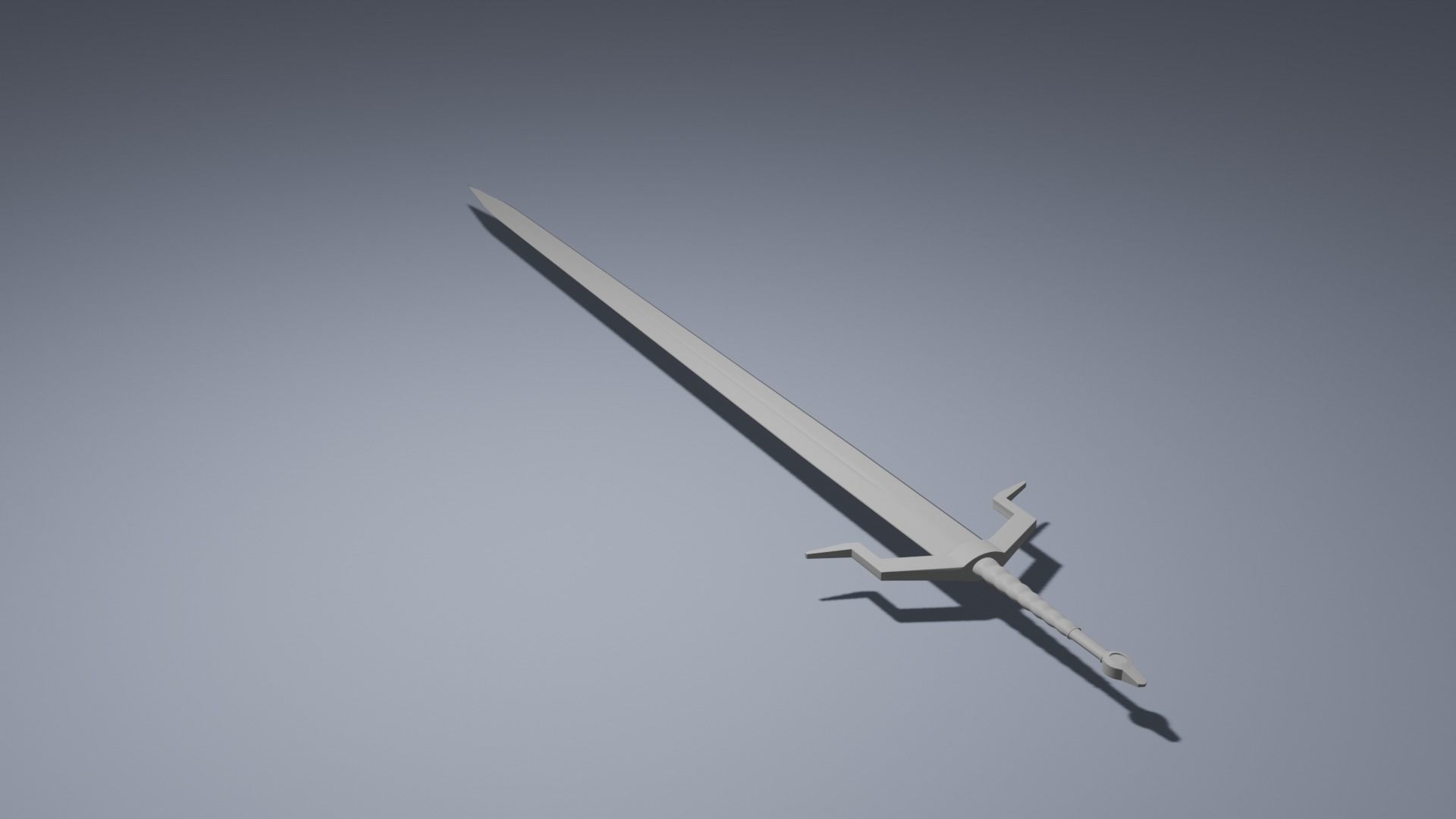Blade sword Free low-poly 3D model_3