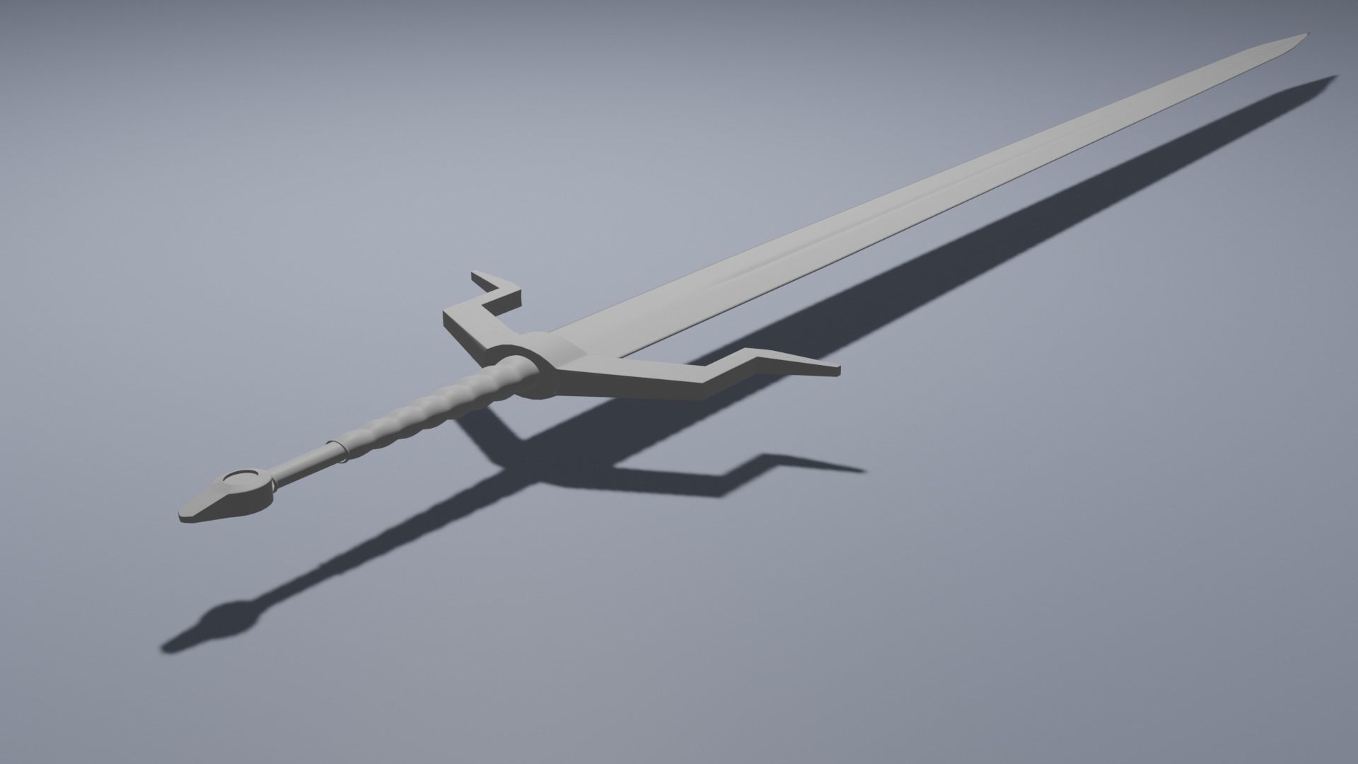 Blade sword Free low-poly 3D model_2
