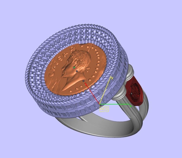 coliseum ring Unisex Model  3D print model_5
