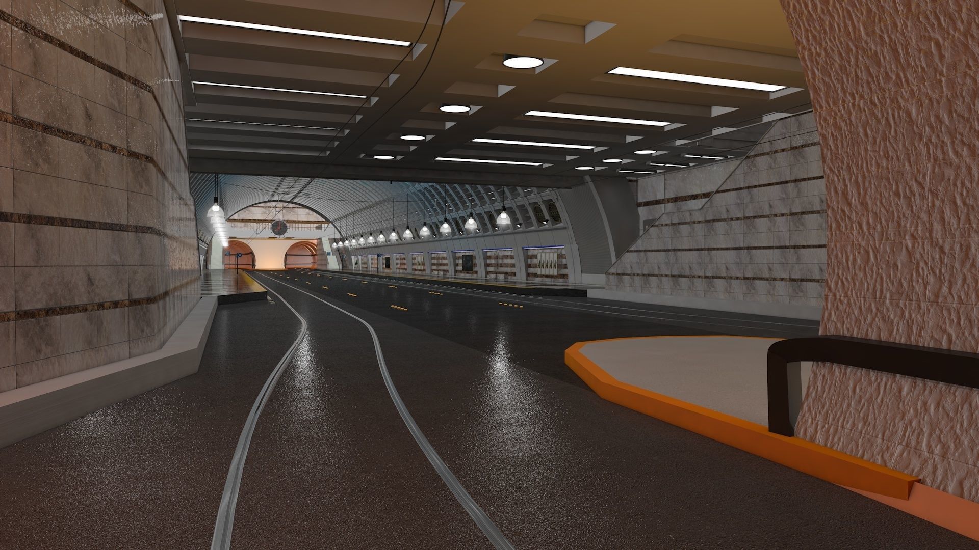 Tramway and Bus Station Pioneer Square 3D model_2