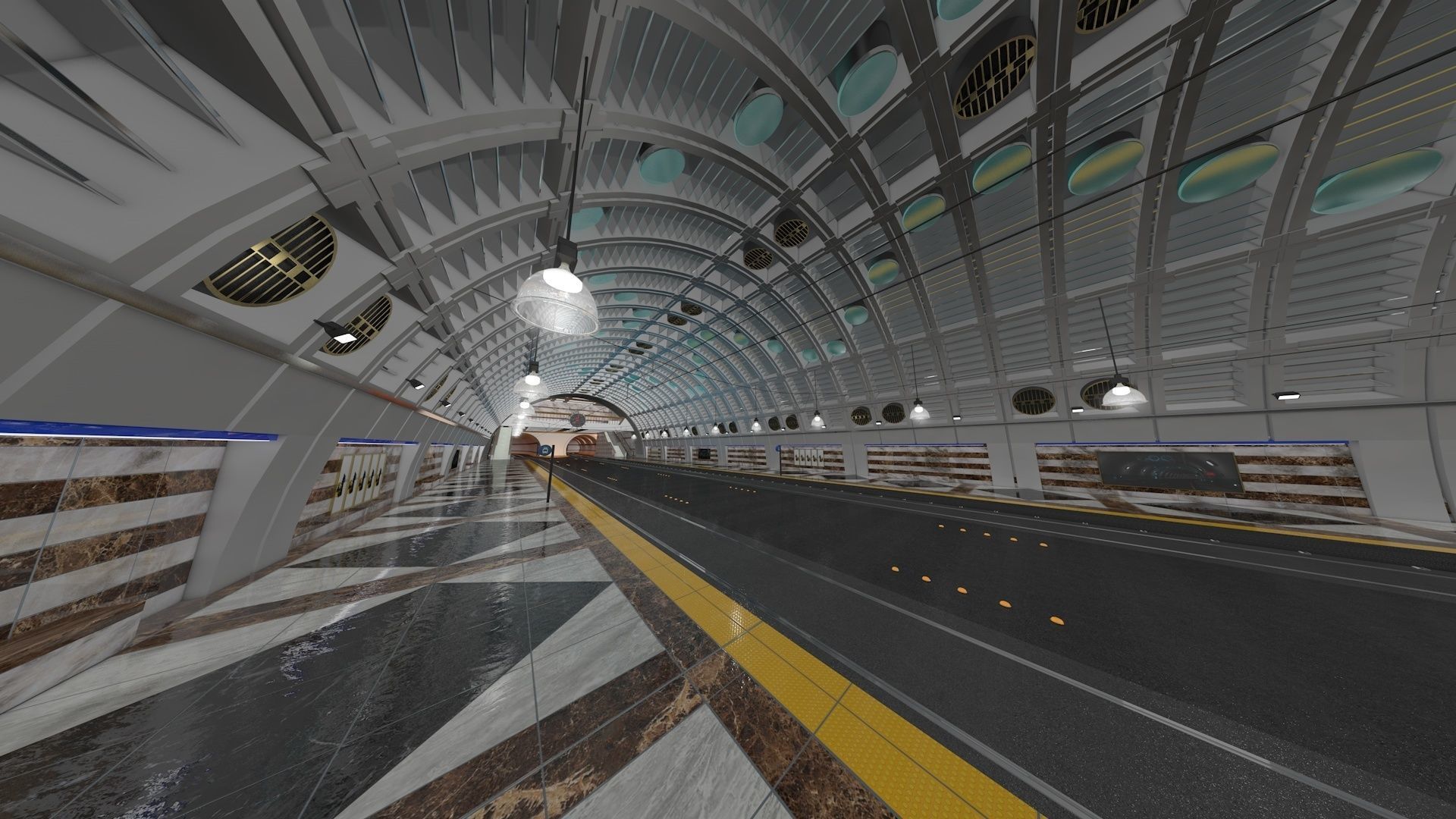 Tramway and Bus Station Pioneer Square 3D model_21