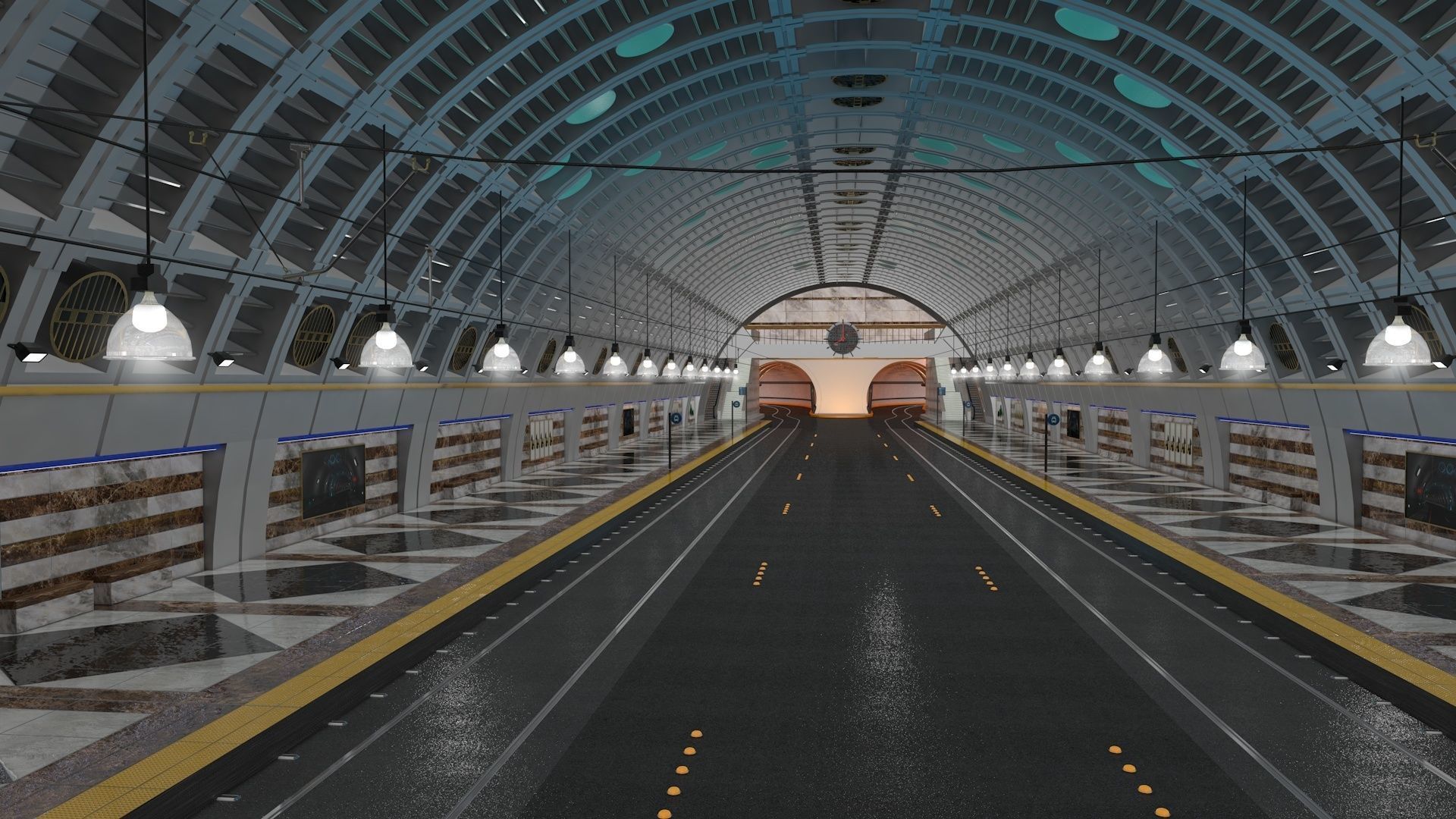 Tramway and Bus Station Pioneer Square 3D model_12