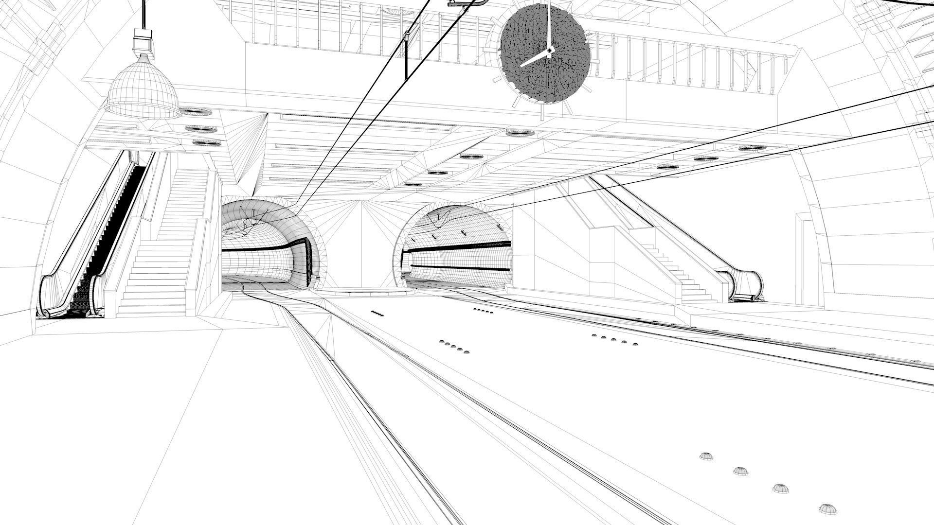 Tramway and Bus Station Pioneer Square 3D model_23