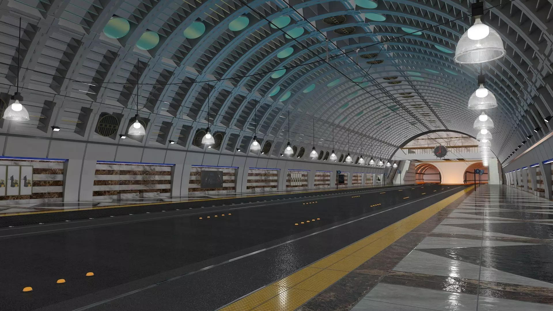 Tramway and Bus Station Pioneer Square 3D model_0