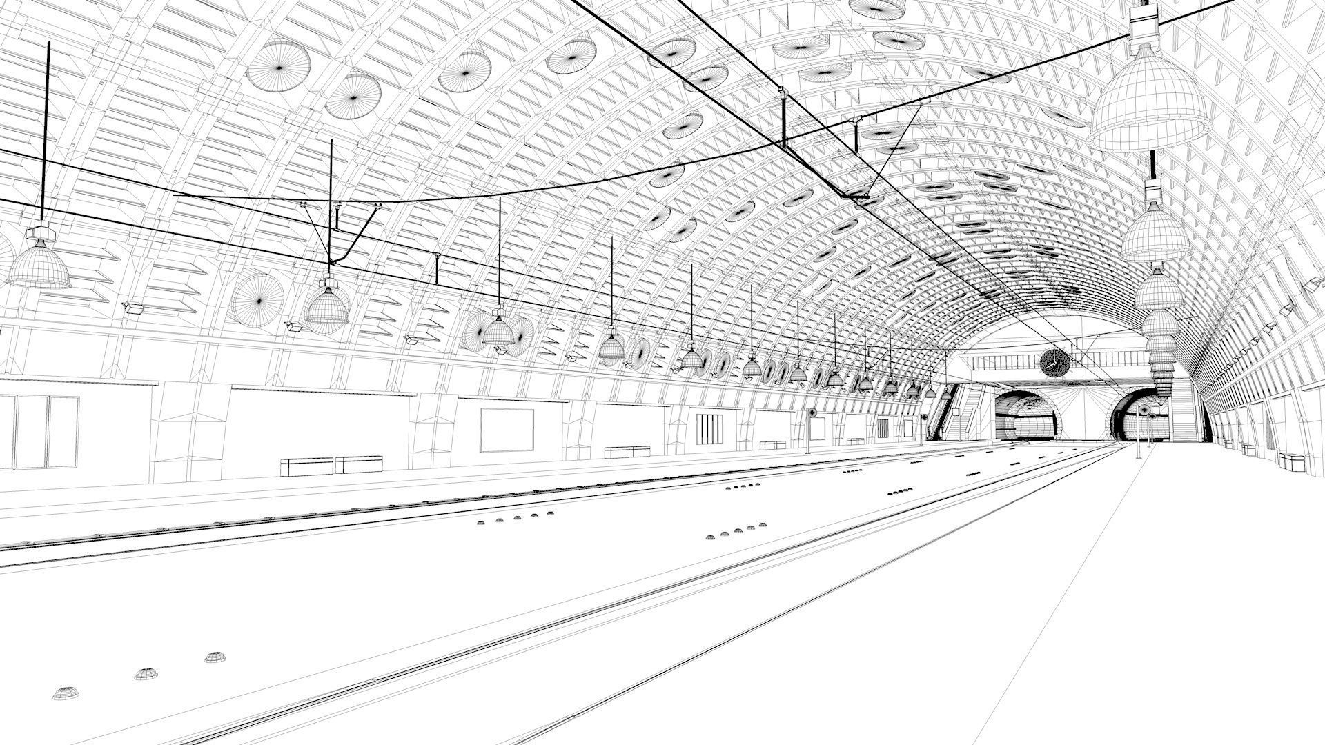 Tramway and Bus Station Pioneer Square 3D model_22