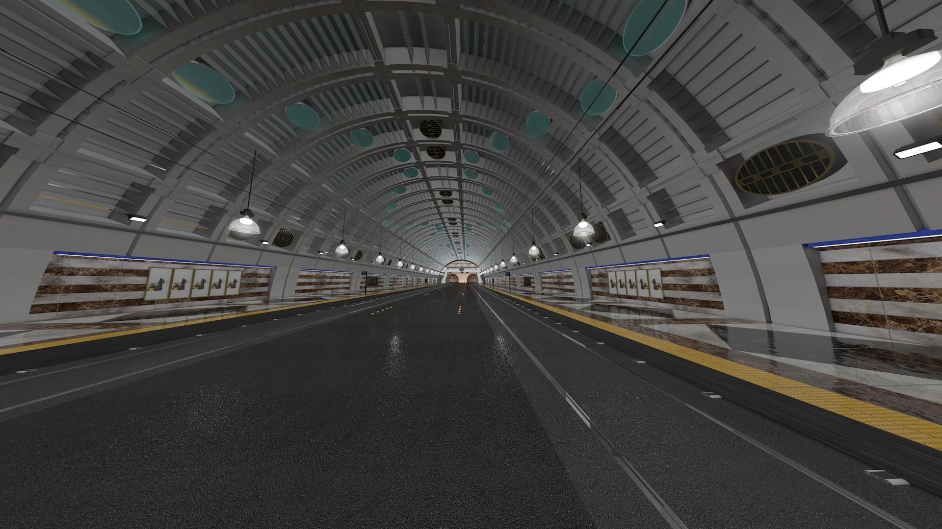 Tramway and Bus Station Pioneer Square 3D model_18