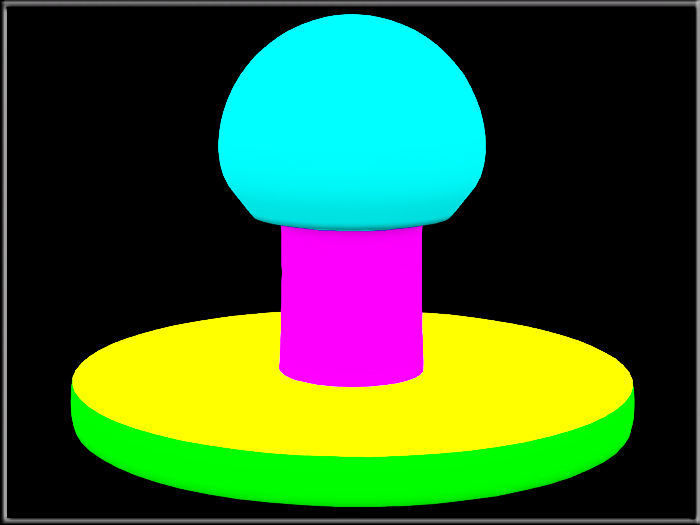 Brass Parts Low-poly 3D model_5