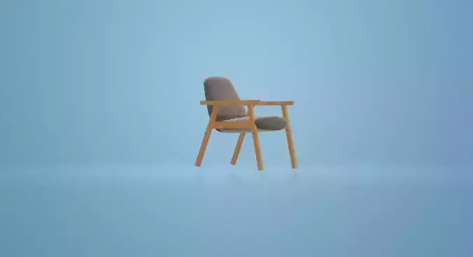 Grey armchair Modern designer chair with sofa for living room 