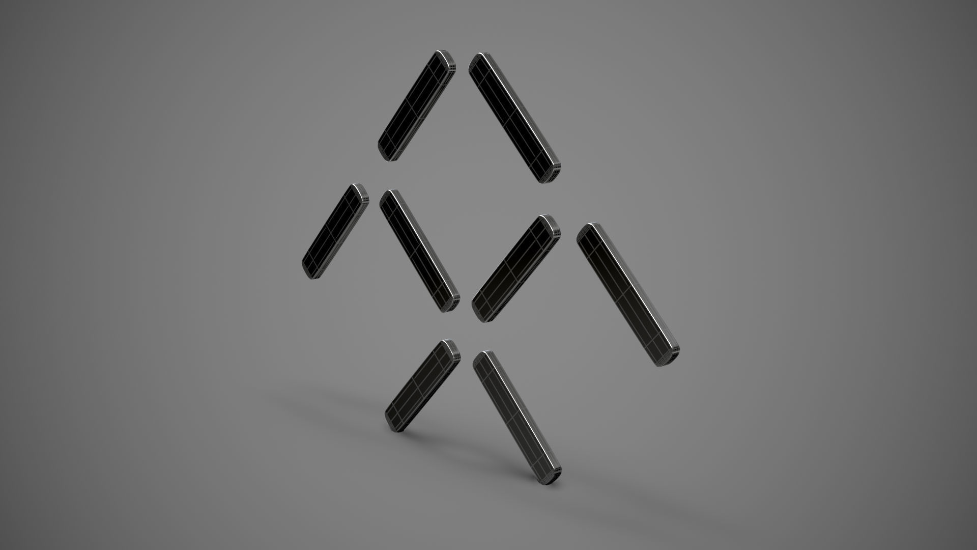 Faraday Future logo 3D model_6