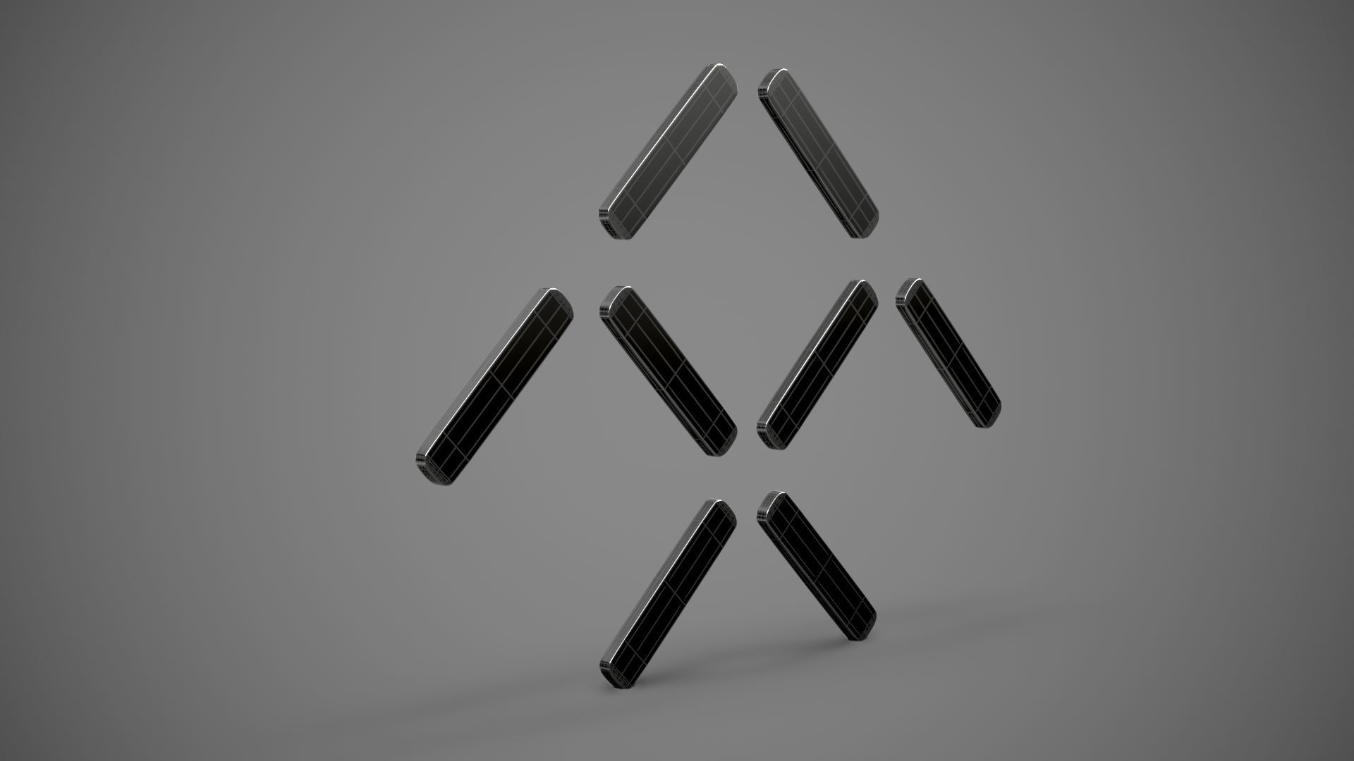 Faraday Future logo 3D model_8