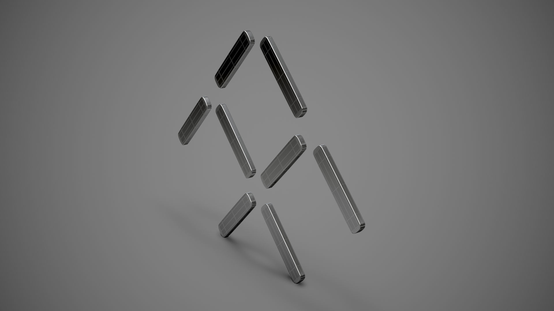 Faraday Future logo 3D model_9