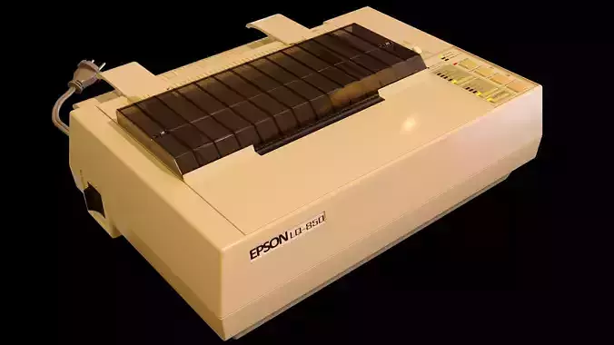 Dot Matrix Printer 3D model