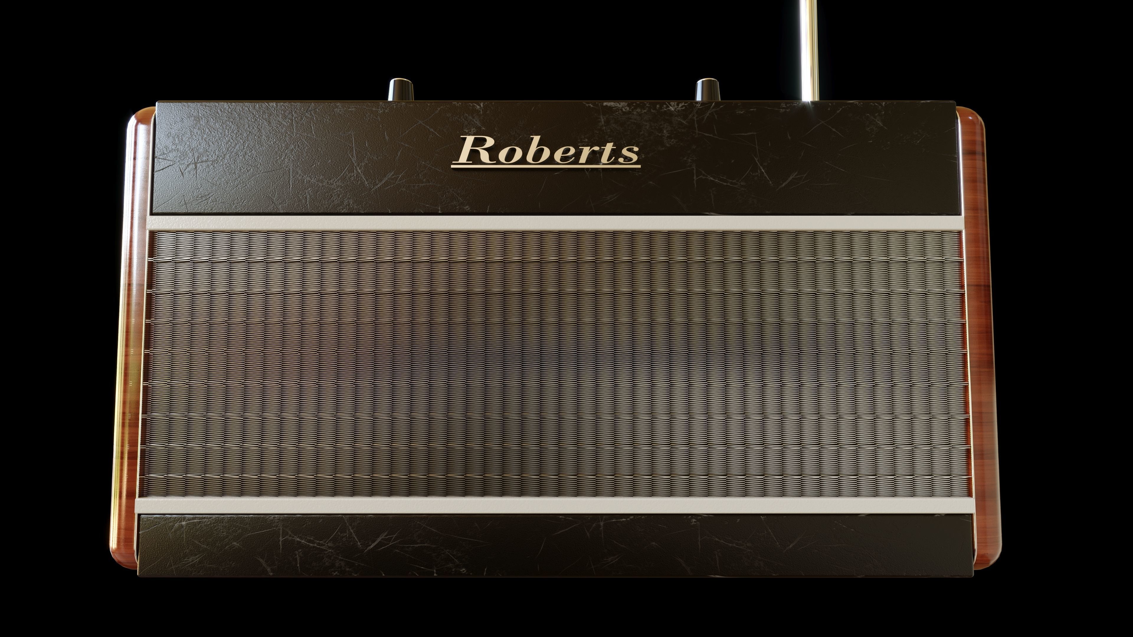 Vintage Radio 3D model_1