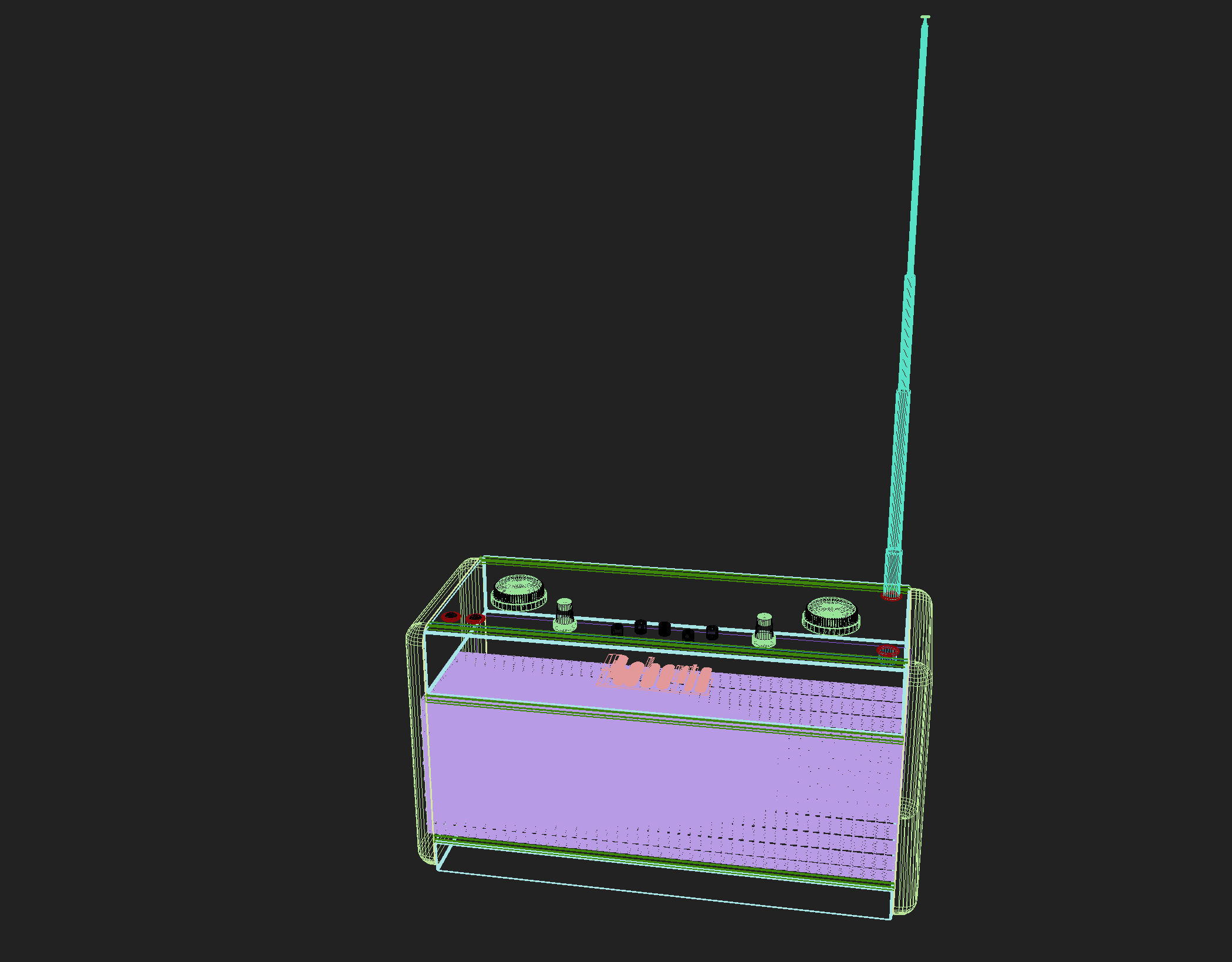 Vintage Radio 3D model_5
