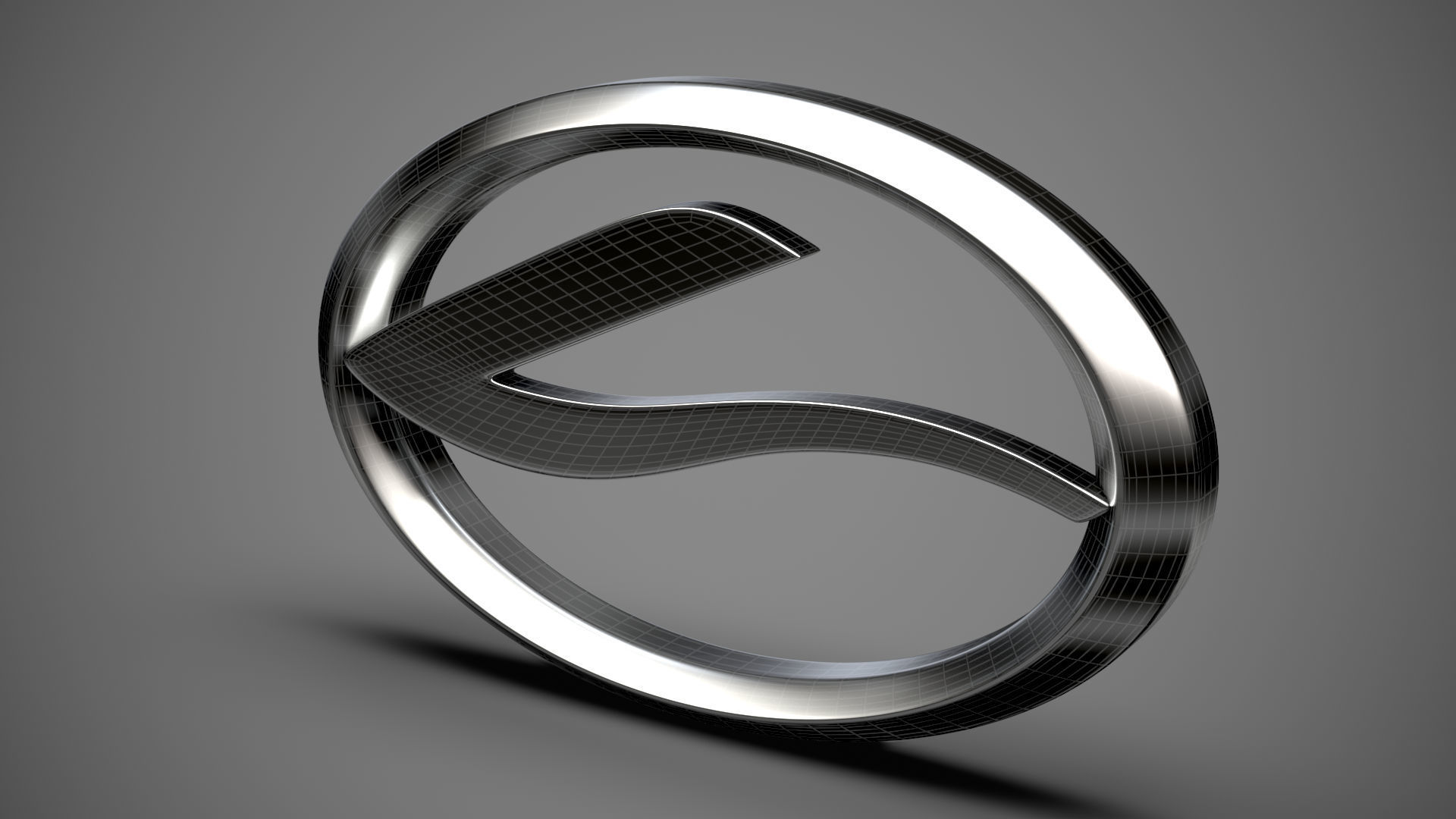 Landwind logo 3D model_14