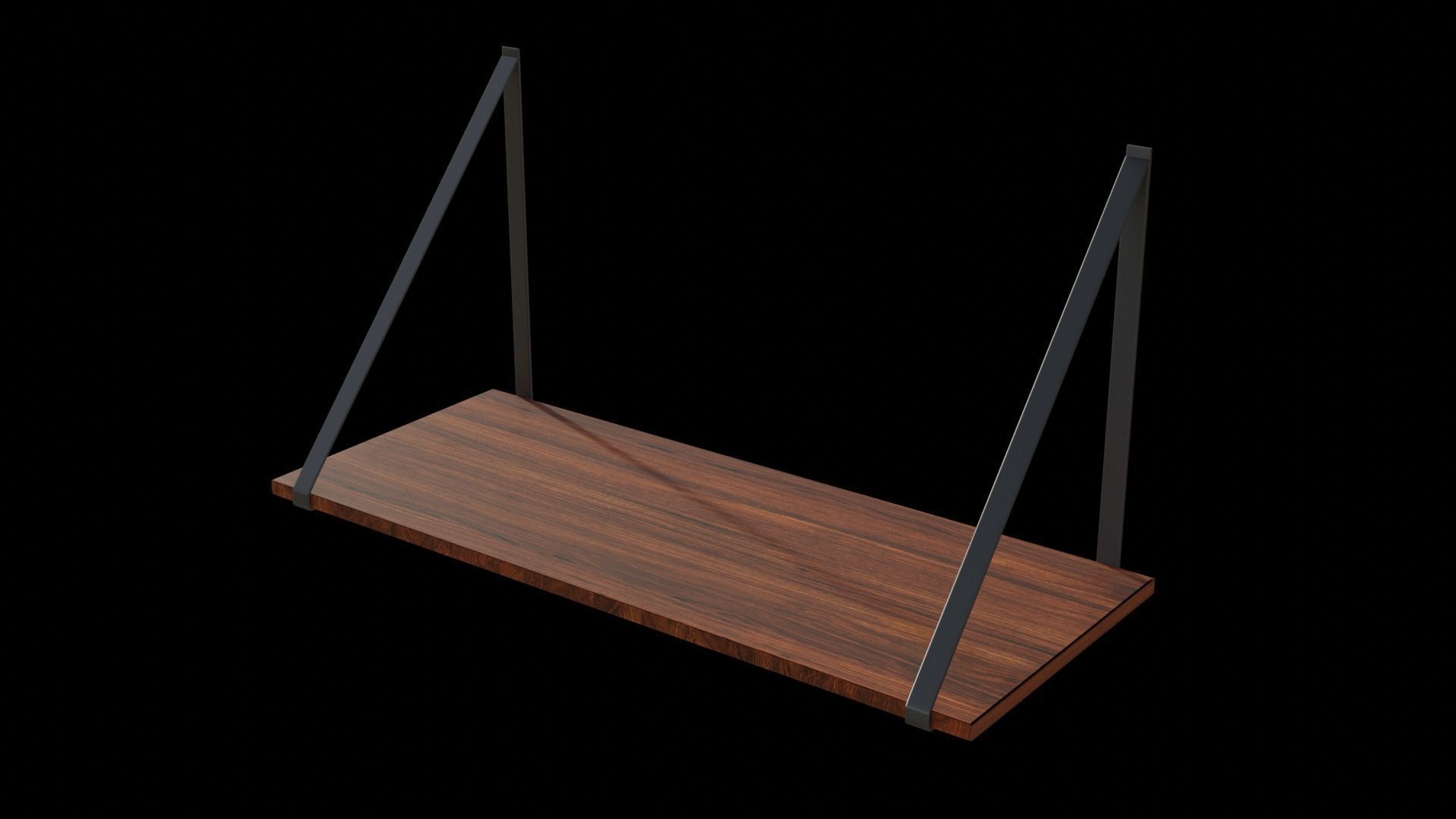 Kitchen shelf Free 3D model_1