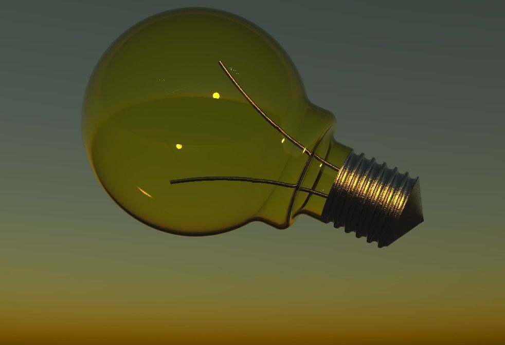 Bulb light 3D model_7
