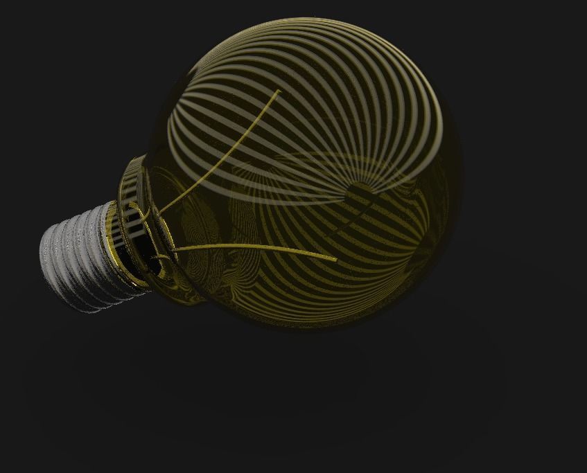 Bulb light 3D model_8