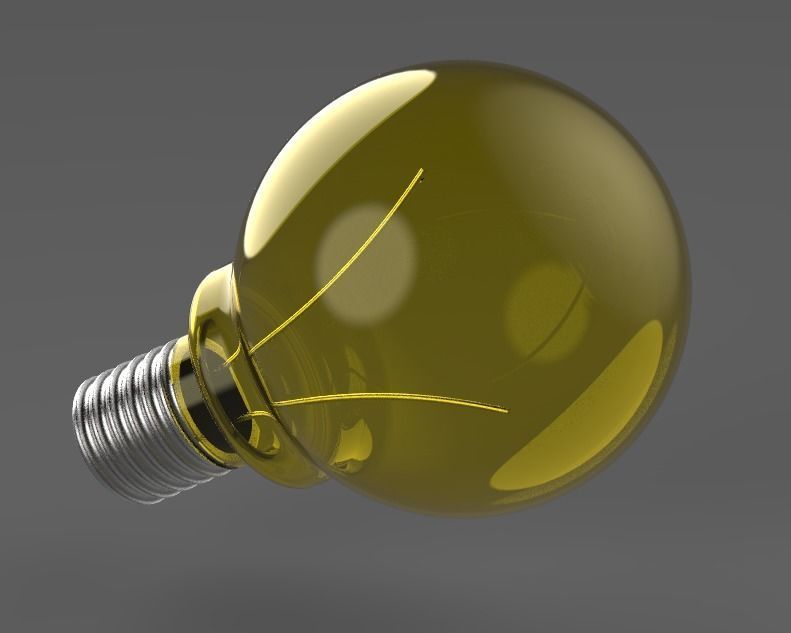 Bulb light 3D model_10