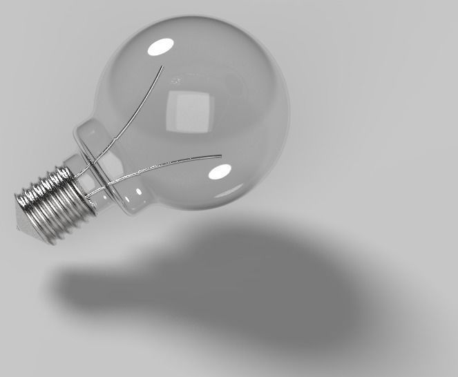 Bulb light 3D model_16
