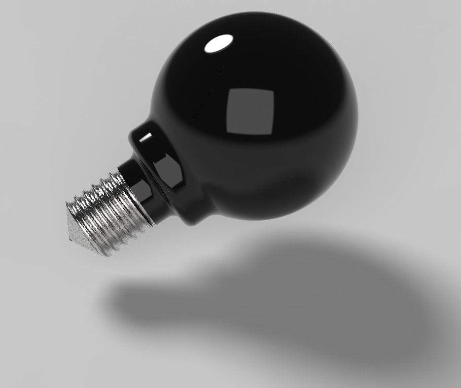 Bulb light 3D model_4