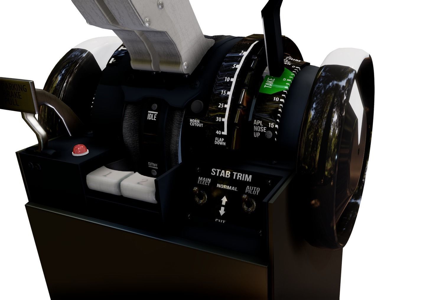 B737 Throttle 3D model_4